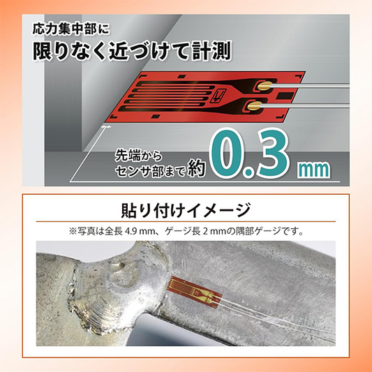ひずみゲージ(一般鋼材用・単軸)10枚入り